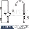Bristan Choices Kitchen Sink Mixer Tap Dimensions